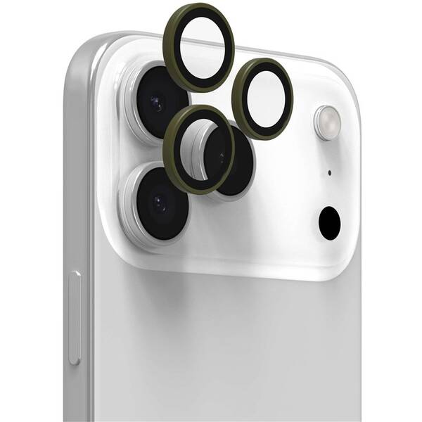 Ochranné sklo čočky fotoaparátu ZAGG InvisibleShield Premium GL (CameraRings) na Apple iPhone 17 Pro/17 Pro Max/16 Pro/16 Pro Max/15 Pro/15 Pro Max zelené

