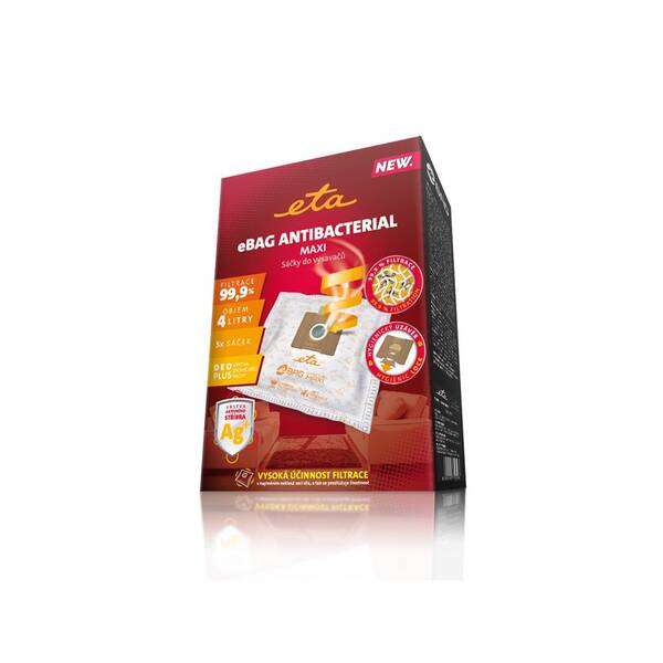 Sáčky do vysavače ETA eBag Antibacterial Maxi 9600 68021 (5 ks) 

