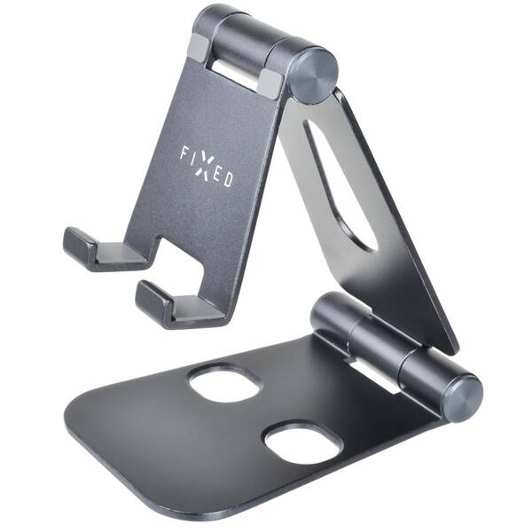 Držák FIXED Frame Phone na stůl pro mobilní telefony šedý

