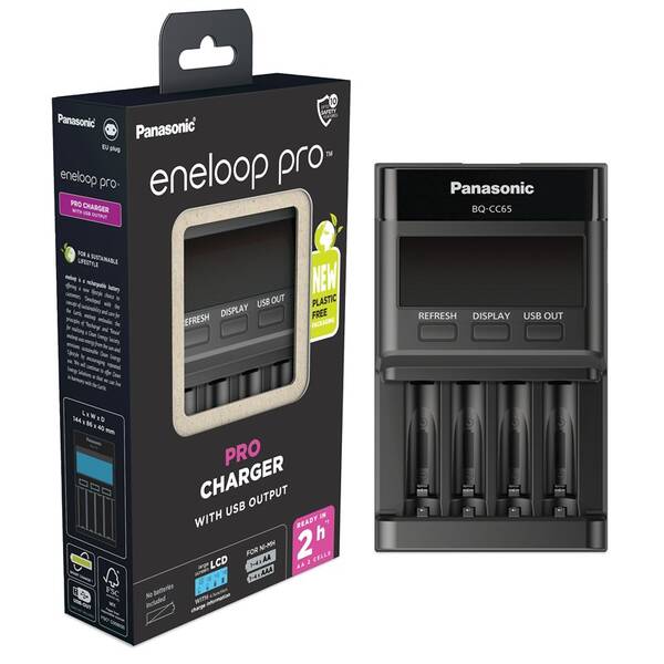 Nabíječka Panasonic Eneloop Pro Smart-Charger LCD Display pro AA,AAA 

