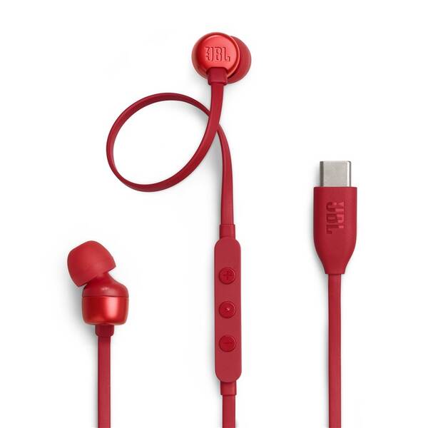 Sluchátka JBL Tune 310 USB-C červená


