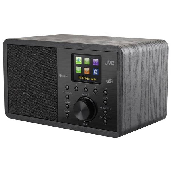 Internetový radiopřijímač s DAB+ JVC RA-E814B černé

