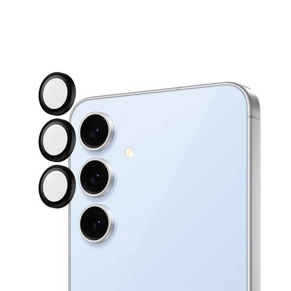 Ochranné sklo čočky fotoaparátu PanzerGlass HoOps na Samsung Galaxy S24 FE černé

