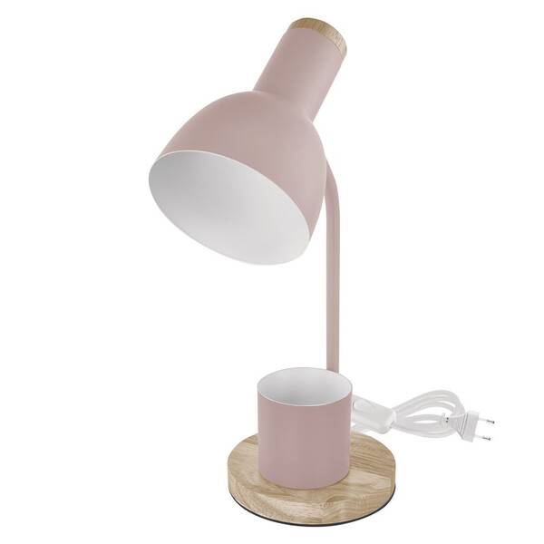 Stolní LED lampička EMOS Poppy, max. 25 W, žárovka E27, IP20 růžová

