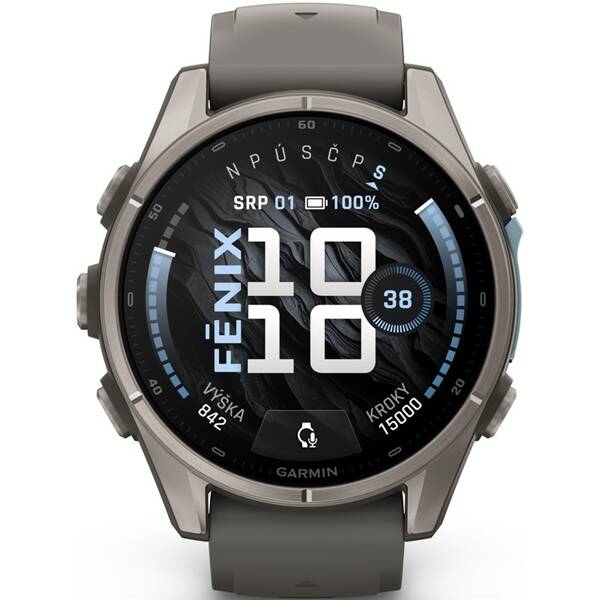 Chytré hodinky Garmin fēnix 9 - 43 mm, AMOLED šedé


