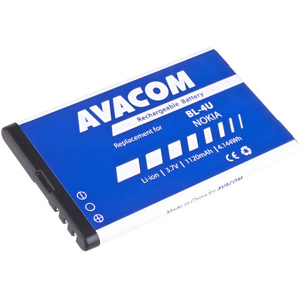 Baterie Avacom pro Nokia 5530, CK300, E66, 5530, E75, 5730, Li-Ion 1120mAh (náhrada BL-4U) 

