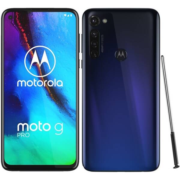 Mobilní telefon Motorola Moto G Pro se stylusem - Graphene Blue 

