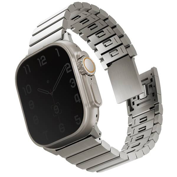 Řemínek Uniq Strova Mag na Apple Watch 42/44/45/49mm titanium

