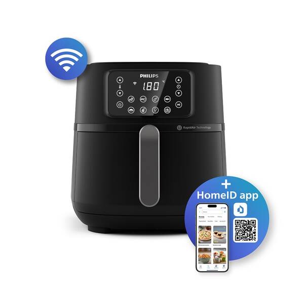 Fritéza horkovzdušná Philips 7,2 l, Connected HD9285/96 černá

