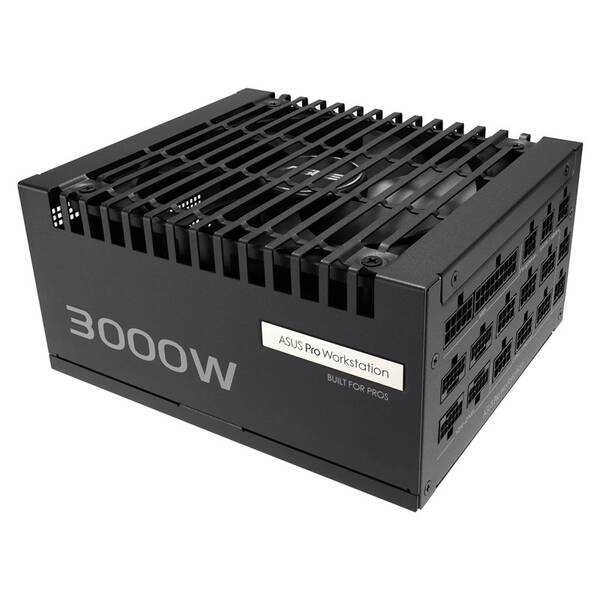 Zdroj Asus Pro WS 3000W Platinum, 80 Plus Platinum, ATX 3.1 černý


