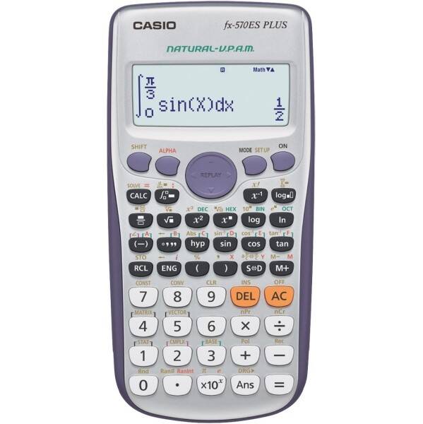 Kalkulačka Casio FX 570 ES PLUS šedá

