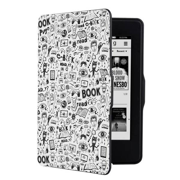 Pouzdro pro čtečku e-knih Connect IT Doodle pro Amazon Kindle Paperwhite 1/2/3 bílé

