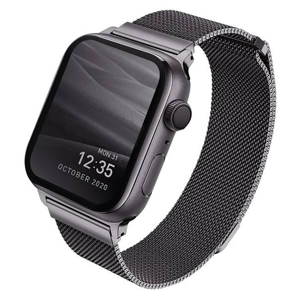 Řemínek Uniq Dante na Apple Watch 42/44/45/49mm šedý

