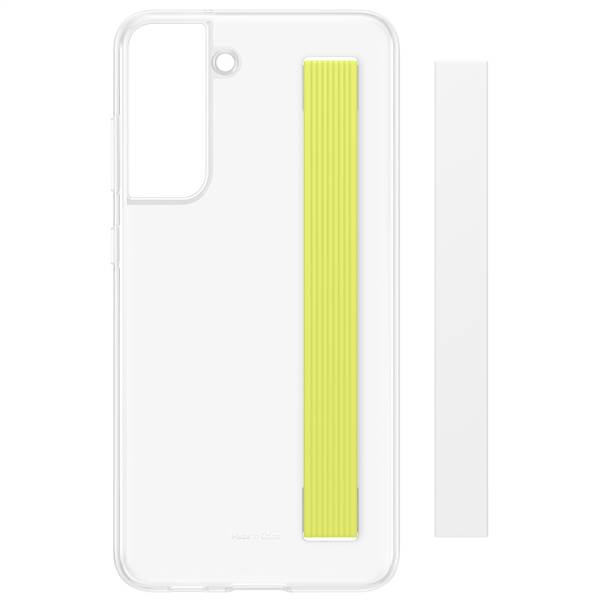 Kryt na mobil Samsung Galaxy S21 FE s poutkem bílý/průhledný

