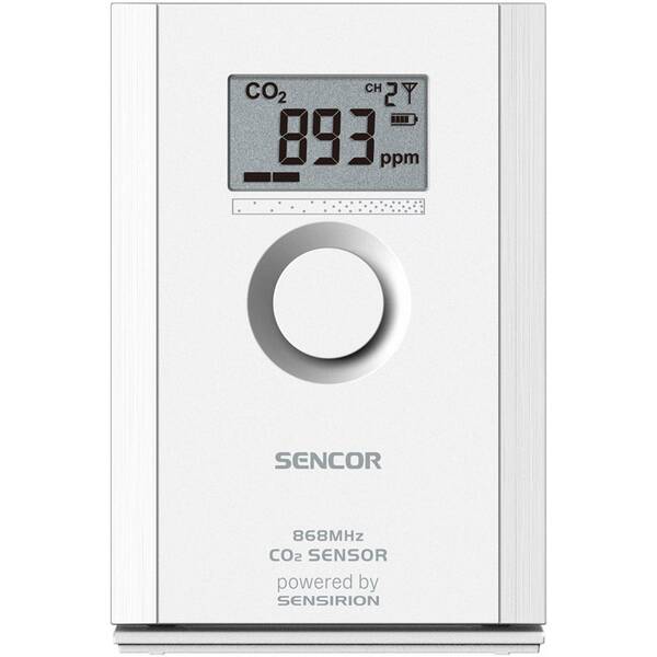 Měřič kvality vzduchu Sencor SWS CO2 PRO bílý

