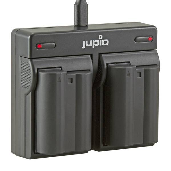 Baterie Jupio 2x EN-EL15C 2100 mAh + duální nabíječka (Nikon) černá

