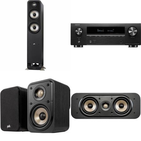 AV Receiver Denon AVR-X1800H DAB + repro Polk ES55/ES30/ES10 černý

