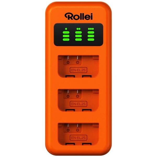 Nabíječka Rollei Dual Charger EN-EL25 (Nikon) oranžová

