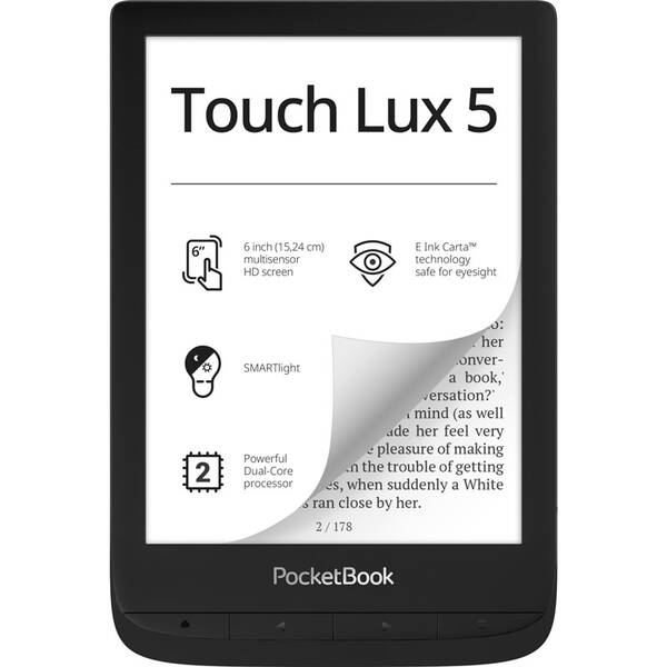 Čtečka e-knih PocketBook 628 Touch Lux 5 černá

