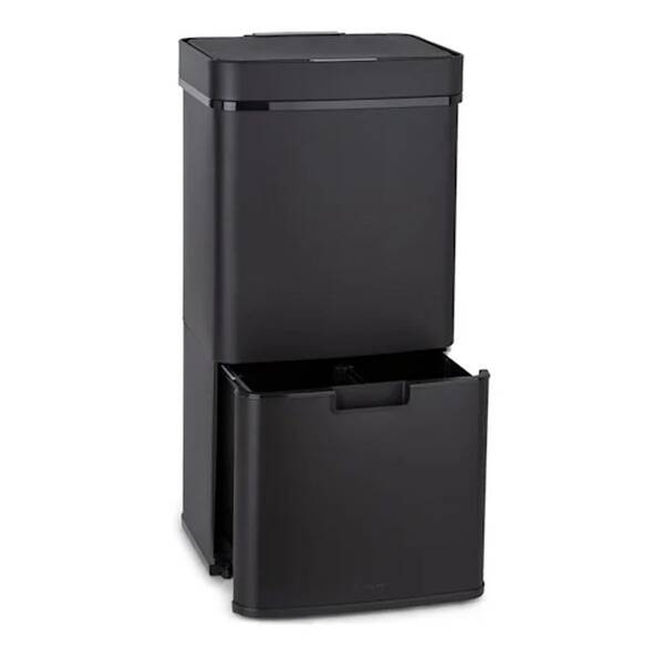 Odpadkový koš Klarstein Royal Trash Matte Black, 72 l černý

