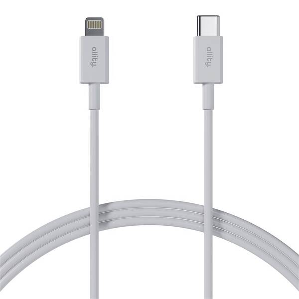 Kabel Allity AUC-03, 27W, USB-C/Lightning, 1m bílý

