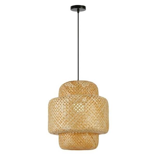 Závěsné svítidlo IMMAX BOHO HILO, D38cm, E27. bambus černé/hnědé

