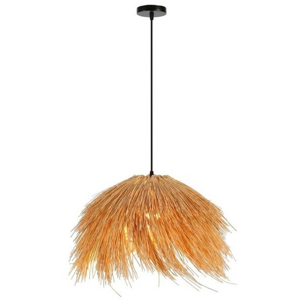Závěsné svítidlo IMMAX BOHO NATURALEZA, D55cm, E27, přírodní ratan černé/hnědé

