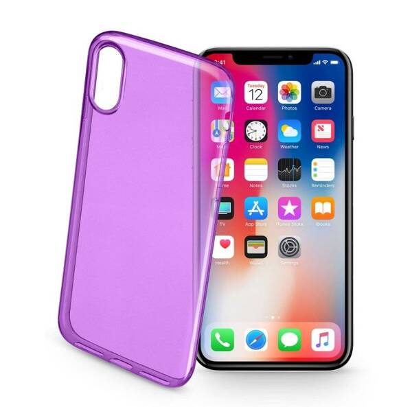 Kryt na mobil CellularLine na Apple iPhone X/Xs fialový

