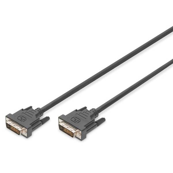 Kabel Digitus DVI, 1m černý

