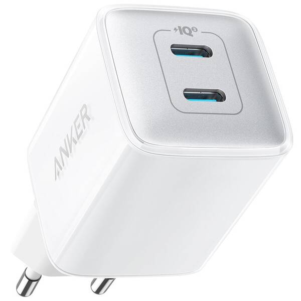 Nabíječka do sítě Anker PowerPort III 40W, 2x USB-C bílá

