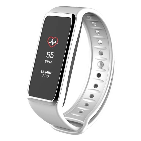 Fitness náramek MyKronoz ZeFit3 HR stříbrný/bílý


