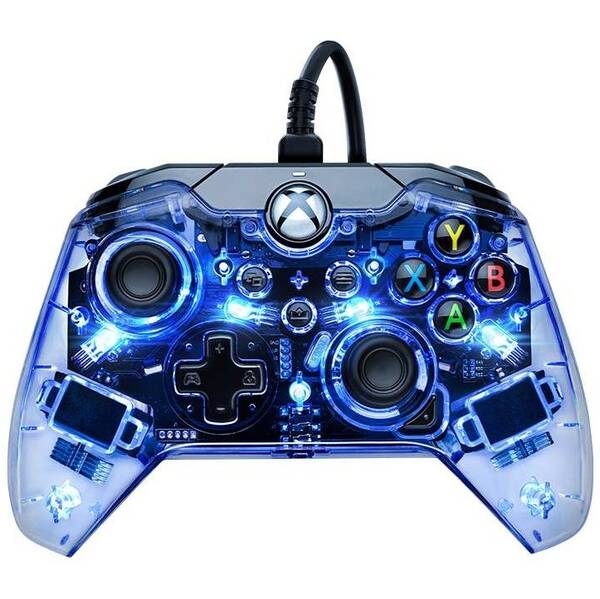 Gamepad PDP Afterglow Wired - XBOX Series X/S, XBOX One průhledný


