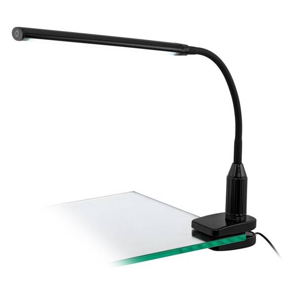 Stolní LED lampička Eglo Laroa, s klipem černá


