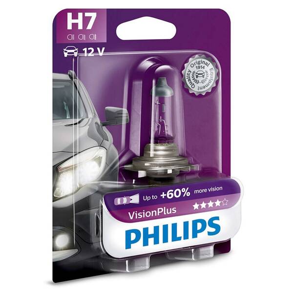 Autožárovka Philips VisionPlus H7 (1 ks) 


