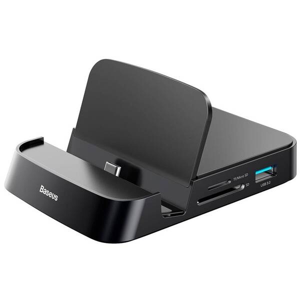 Dokovací stanice Baseus Mate Docking na telefon s USB-C černá

