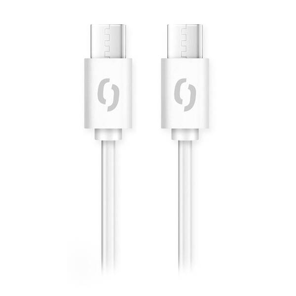 Kabel Aligator Power 60W, USB-C/USB-C, 3A, 1m bílý

