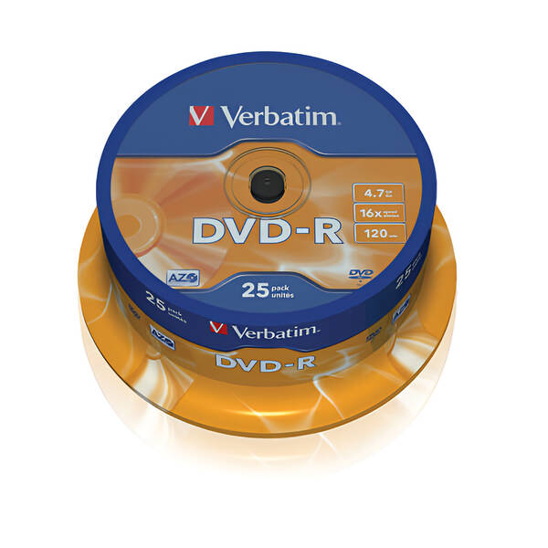 Disk Verbatim DVD-R 4,7GB, 16x, 25cake 

