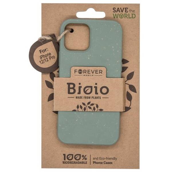 Kryt na mobil Forever Bioio na Apple iPhone 12/12 Pro zelený

