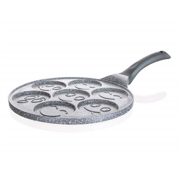 Pánev na lívance BANQUET Granite Grey Smile, 26 cm 

