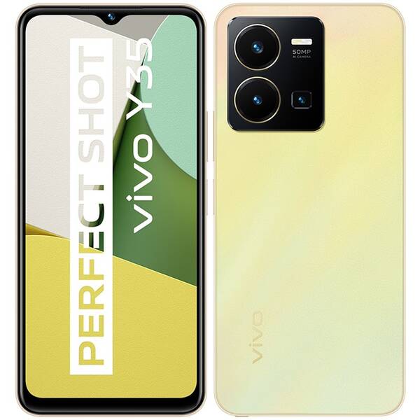 Mobilní telefon vivo Y35 8 GB / 256 GB - Dawn Gold 

