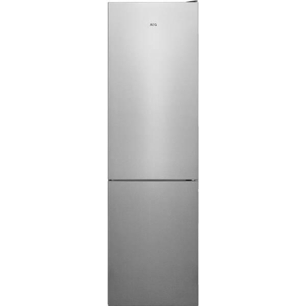 Chladnička s mrazničkou AEG RCB636E8MX šedá barva
