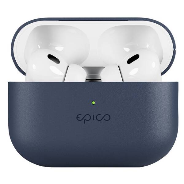 Pouzdro Epico Leather pro Apple AirPods Pro 2 modré

