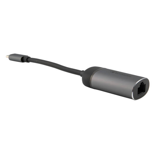 Síťová karta Verbatim USB-C/RJ45 šedá

