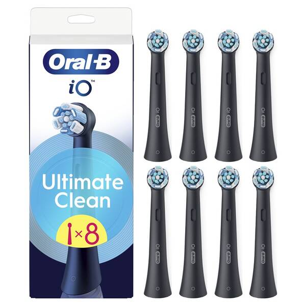 Náhradní hlavice Oral-B iO Ultimate Clean Black XXL Pack (8 ks) černá

