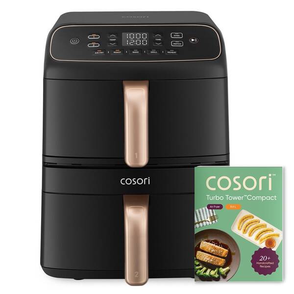 Fritéza horkovzdušná COSORI Turbo Tower Compact, 8,6 l černá

