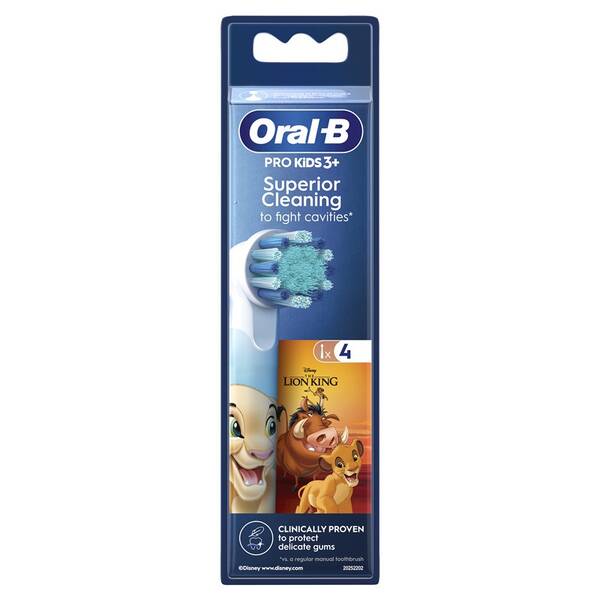 Náhradní hlavice Oral-B Pro Kids 3+ Lví král (4 ks) 

