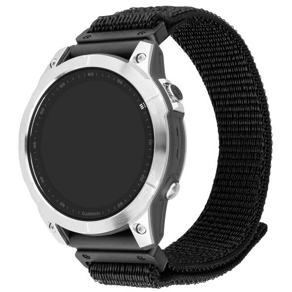 Řemínek FIXED Nylon Sporty Strap na Garmin QuickFit 26mm černý

