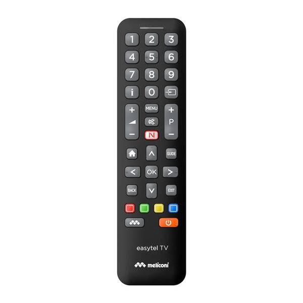 Dálkový ovladač Meliconi EASY TV, Univerzální dálkový ovladač pro 1 TV černý

