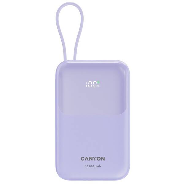 Powerbanka Canyon OnPower 101 PD22,5W 10 000 mAh fialová

