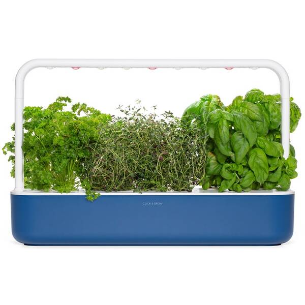 Chytrý květináč Click and Grow Smart Garden 9 tmavě modrý

